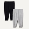 image:imageAmazon Essentials Boys Cotton JoggersBlackLight Grey Heather