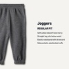 image:imageAmazon Essentials Boys Cotton JoggersCharcoal Heather