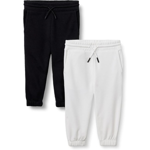 image:imageAmazon Essentials Boys Cotton JoggersBlackWhite