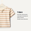 image:imageAmazon Essentials x Sofia Grainge Baby Boys Cotton Short Sleeve Crewneck TShirtsPale YellowStripe