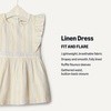 image:imageAmazon Essentials x Sofia Grainge Toddler and Baby Girls Linen DressIvory Bar Stripe