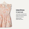 image:imageAmazon Essentials x Sofia Grainge Toddler and Baby Girls Linen DressPeach Craft Floral