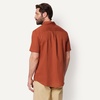 image:imageAmazon Essentials Mens Regular Fit Short Sleeve Linen ShirtBrick Red