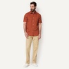 image:imageAmazon Essentials Mens Regular Fit Short Sleeve Linen ShirtBrick Red