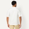 image:imageAmazon Essentials Mens RelaxedFit Short Sleeve Linen Blend ShirtWhite