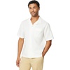 image:imageAmazon Essentials Mens RelaxedFit Short Sleeve Linen Blend ShirtWhite