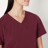 image:imageAmazon Basics Womens Scrubs VNeck Top with PocketsBurgundy