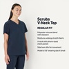 image:imageAmazon Basics Womens Scrubs VNeck Top with PocketsNavy