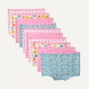 image:imageAmazon Essentials Girls Cotton Jersey Boxer Brief Underwear Pack of 10Gingham Flower Pink