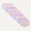image:imageAmazon Essentials Girls Cotton Jersey Boxer Brief Underwear Pack of 10Lilac Rainbow Stripes