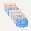 image:imageAmazon Essentials Girls Cotton Jersey Boxer Brief Underwear Pack of 10Peach Flower Stripes