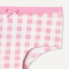 image:imageAmazon Essentials Girls Cotton Jersey Hipster Underwear Pack of 10Gingham Flower Pink