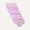 image:imageAmazon Essentials Girls Cotton Jersey Hipster Underwear Pack of 10Lilac Rainbow Stripes