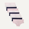 image:imageAmazon Essentials Girls Cotton Jersey Hipster Underwear Pack of 10Spot Stripe Navy