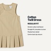 image:imageAmazon Essentials Girls Pleated Hem DressKhaki Tan