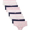 image:imageAmazon Essentials Girls Cotton Jersey Hipster Underwear Pack of 10Spot Stripe Navy