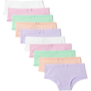 image:imageAmazon Essentials Girls Cotton Jersey Hipster Underwear Pack of 10Pastels