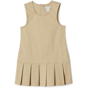 image:imageAmazon Essentials Girls Pleated Hem DressKhaki Tan