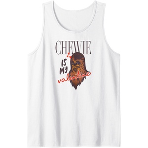 image:imageAmazon Essentials Star Wars Chewbacca Chewie Is My Valentine Tank TopWhite