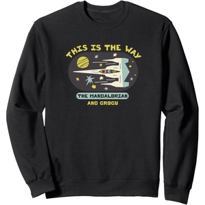 image:imageAmazon Essentials The Mandalorian and Grogu in Space SweatshirtBlack