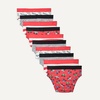 image:imageAmazon Essentials Boys Cotton Jersey Brief Underwear Pack of 10Grey Stripes Trucks