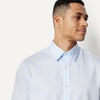 image:imageAmazon Essentials Mens RegularFit WrinkleResistant Stretch Dress ShirtLight Blue