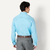 image:imageAmazon Essentials Mens RegularFit WrinkleResistant Stretch Dress ShirtSky Blue