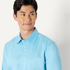 image:imageAmazon Essentials Mens RegularFit WrinkleResistant Stretch Dress ShirtSky Blue