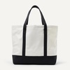 image:imageAmazon Essentials Unisex Adults Large Heavy Duty Canvas Beach Tote Bag Natural One SizeNaturalBlack