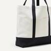 image:imageAmazon Essentials Unisex Adults Large Heavy Duty Canvas Beach Tote Bag Natural One SizeNaturalBlack