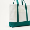 image:imageAmazon Essentials Unisex Adults Large Heavy Duty Canvas Beach Tote Bag Natural One SizeNaturalGreen