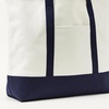 image:imageAmazon Essentials Unisex Adults Large Heavy Duty Canvas Beach Tote Bag Natural One SizeNaturalNavy