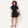 image:imageAmazon Essentials Womens Fit amp Flare Cotton Poplin Collared Short Sleeve Dress with Elastic WaistBlack
