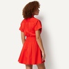 image:imageAmazon Essentials Womens Fit amp Flare Cotton Poplin Collared Short Sleeve Dress with Elastic WaistRed