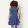 image:imageAmazon Essentials Womens Fit amp Flare Denim Mini DressMedium Blue Vintage