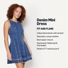 image:imageAmazon Essentials Womens Fit amp Flare Denim Mini DressMedium Blue Vintage