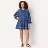 image:imageAmazon Essentials Womens Fit amp Flare Denim Mini DressMedium Blue Vintage