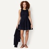 image:imageAmazon Essentials Womens Fit amp Flare Denim Mini DressRinse Denim