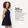 image:imageAmazon Essentials Womens Fit amp Flare Denim Mini DressRinse Denim