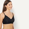 image:imageAmazon Essentials Womens Maternity amp Nursing Bralette All over stretch Lace VNeck Pack of 2Black