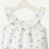 image:imageAmazon Essentials x Sofia Grainge Toddlers and Baby Girls Cotton Linen Sleeveless Top amp Shorts Set with RufflesIvory Blue Floral