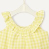 image:imageAmazon Essentials x Sofia Grainge Toddlers and Baby Girls Cotton Linen Sleeveless Top amp Shorts Set with RufflesYellow Gingham