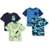 image:imageAmazon Essentials Boys and Toddlers ShortSleeve Henley TShirts Previously Spotted Zebra Multipacks