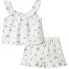 Ivory Blue Floral