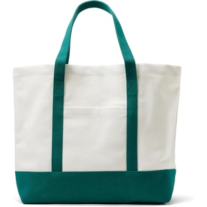 image:imageAmazon Essentials Unisex Adults Large Heavy Duty Canvas Beach Tote Bag Natural One SizeNaturalGreen