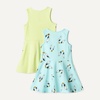 image:imageAmazon Essentials Girls and Toddlers Fit and Flare Knit Sleeveless Tank Dress Pack of 2Tweety