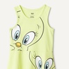 image:imageAmazon Essentials Girls and Toddlers Fit and Flare Knit Sleeveless Tank Dress Pack of 2Tweety