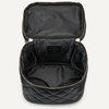 image:imageAmazon Essentials Womens Quilted Makeup Bag with Brush Storage Black Faux Leather One SizeBlack Faux Leather