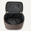 image:imageAmazon Essentials Womens Quilted Makeup Bag with Brush Storage Black Faux Leather One SizeLeopard