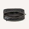 image:imageAmazon Essentials Womens Quilted Travel Makeup Bag with Mesh Compartments Black Faux Leather One SizeBlack Faux Leather
